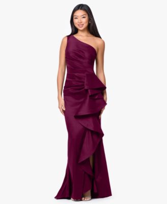 Petite One-Shoulder Ball Gown