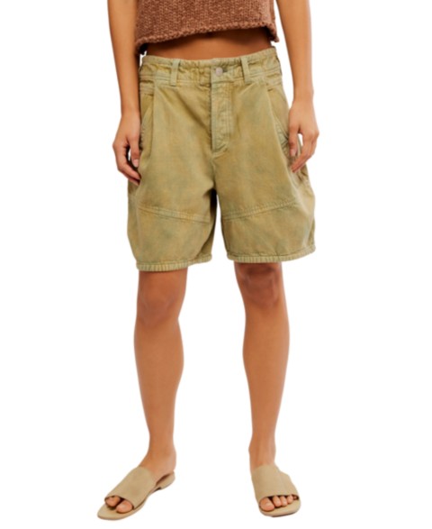 Женские Free People Women's Wild Rebel Mid-Rise Cotton Shorts