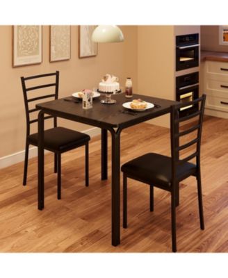 Dining Table for 2, Small Table and Chairs Set of 2, Dinette Set for 2,  3 Piece Kitchen and Dining Room Sets for Small Space
