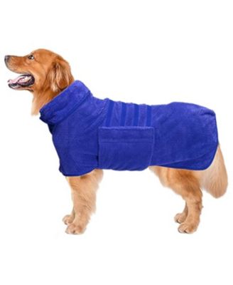 Aronkl Microfiber Super-Absorbent Dog Drying Coat - Medium Blue 62$