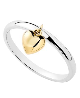 Leia Two-Tone Heart Ring