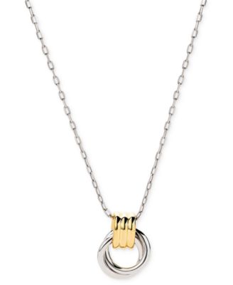 Palmer Two-Tone Hoops Necklace