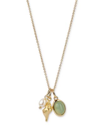 Ana Luisa Ocean Gold-Plated Charm Necklace - Gold 85$