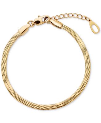 Ana Luisa Atlas Gold-Plated Herringbone Bracelet - Gold 65$