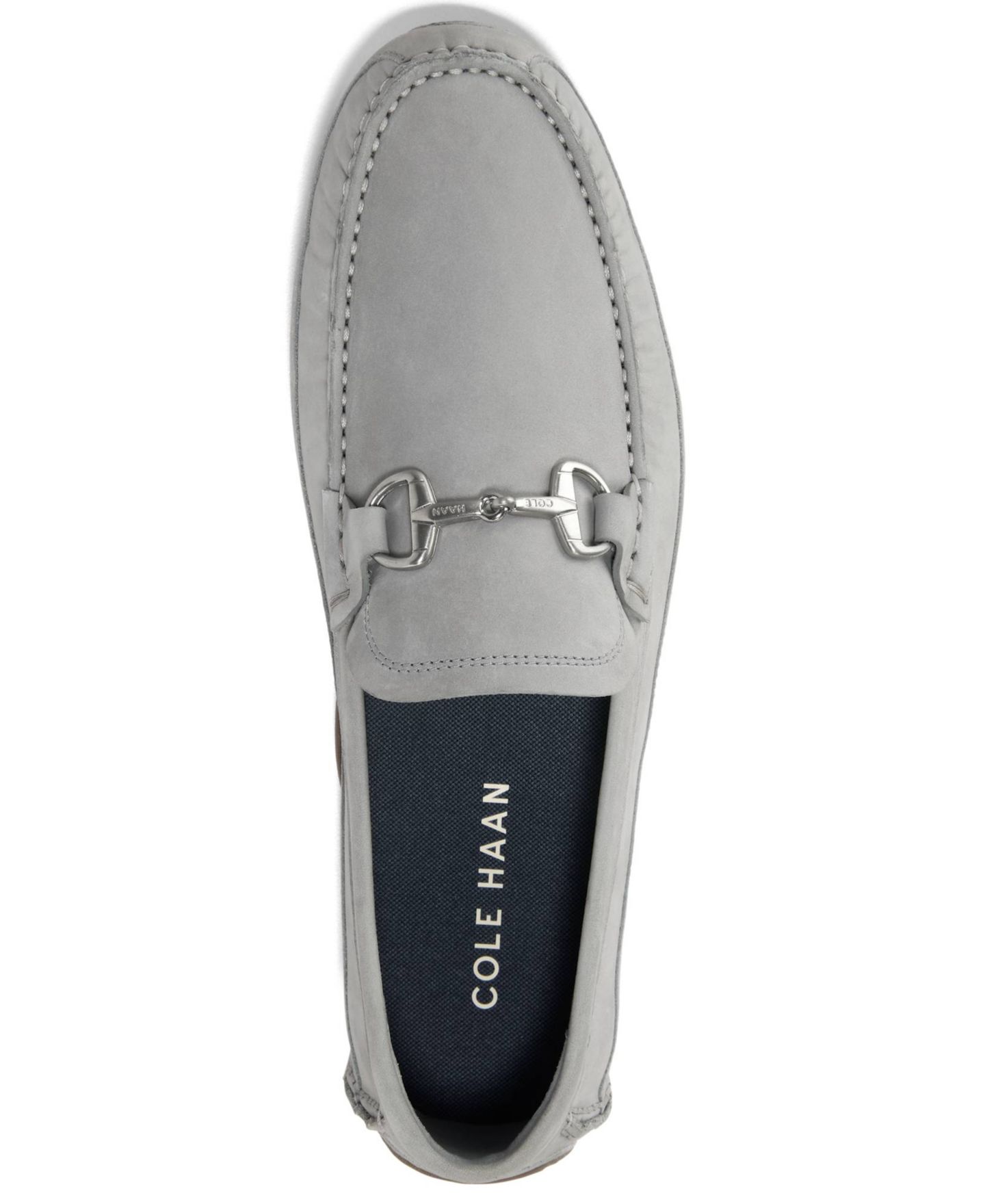 Мужские туфли для вождения Cole Haan Hutchison Grand с пряжкой, цвет: Серый нубуковый — фото 4