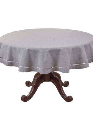 Solid Textured Tablecloth, 60" Round
