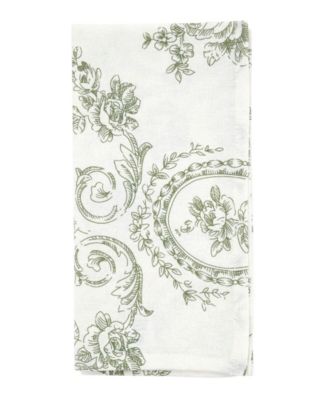 Botanical Linen Blend Decorative Napkins, Set of 4