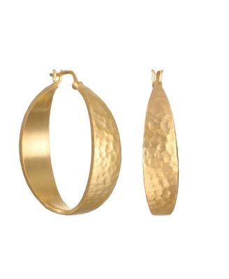 Shine Bright Hammered Hoop Earrings