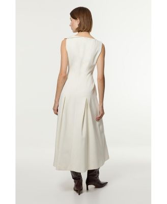 Women's Asymmetric Neck Tailored Dress
