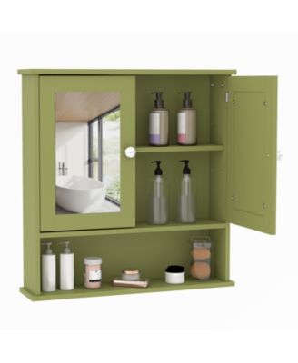 Space-Saving Wall Mounted Bathroom Medicine Cabinet - Adjustable Shelf, Over Toilet Storage, Bathroom Organizer, Easy Install, Durable