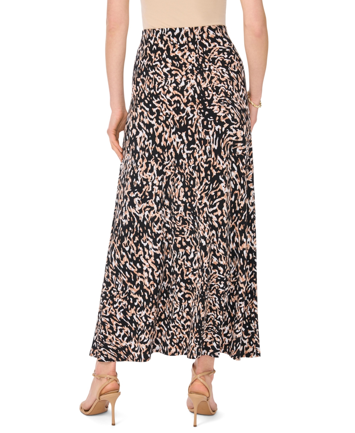 Vince Camuto Women's Printed Pull-On Midi Skirt