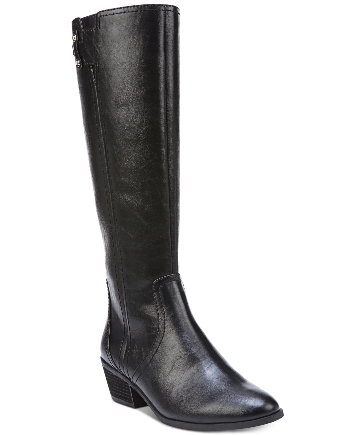 Dr. Scholl's Women's Brilliance Tall Boots In Black Faux Leather