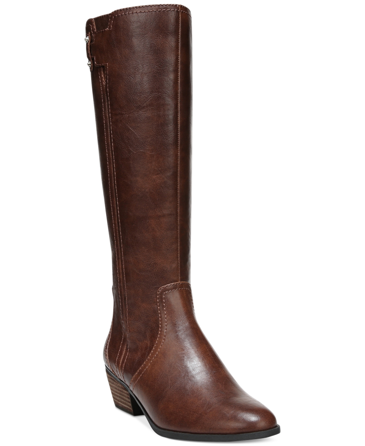 Shop Dr. Scholl's Women's Brilliance Tall Boots In Whiskey Faux Leather