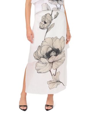 Women's Printed Layered Maxi Skirt