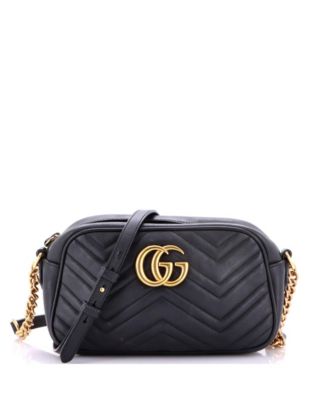 Small GG Marmont Shoulder Bag Matelasse Leather