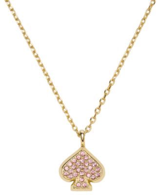 Cubic Zirconia Pave Mini Pendant Necklace