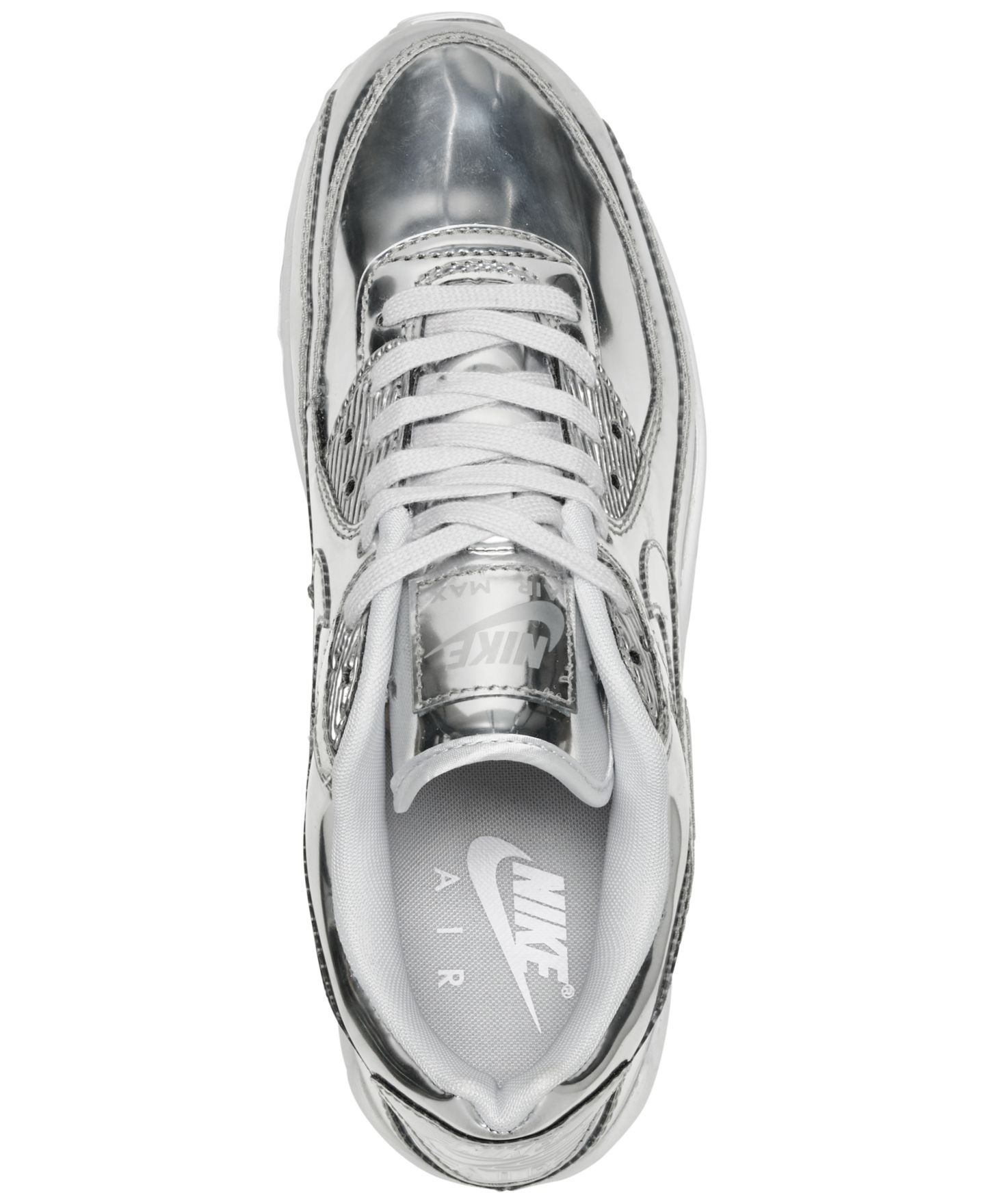 Женские кроссовки Nike Air Max 90 SP Casual, цвет: Серебристый — фото 5