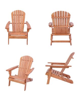 Grand Collection Folding Large Size Adirondack Chair Pine Wood