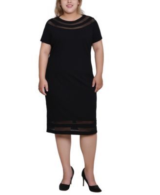 macy's black midi dress MACY DRESS main image 1
