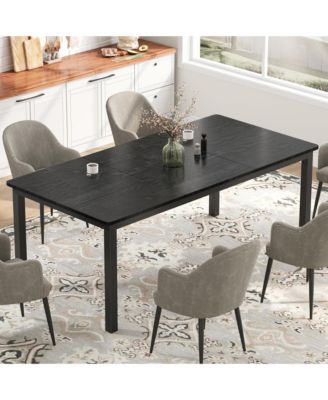 Modern Industrial 6-8 Person Rectangular Dining Table