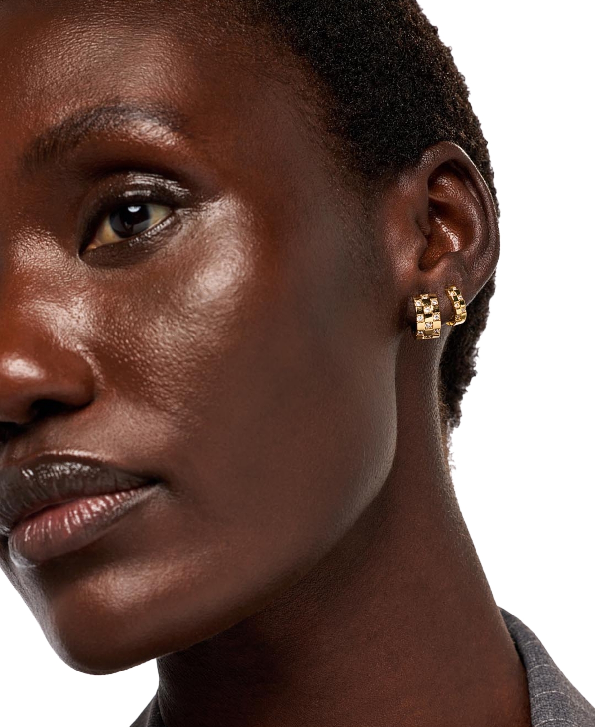 Ana Luisa Eden Mini Gold-Plated Gold Huggie Earrings