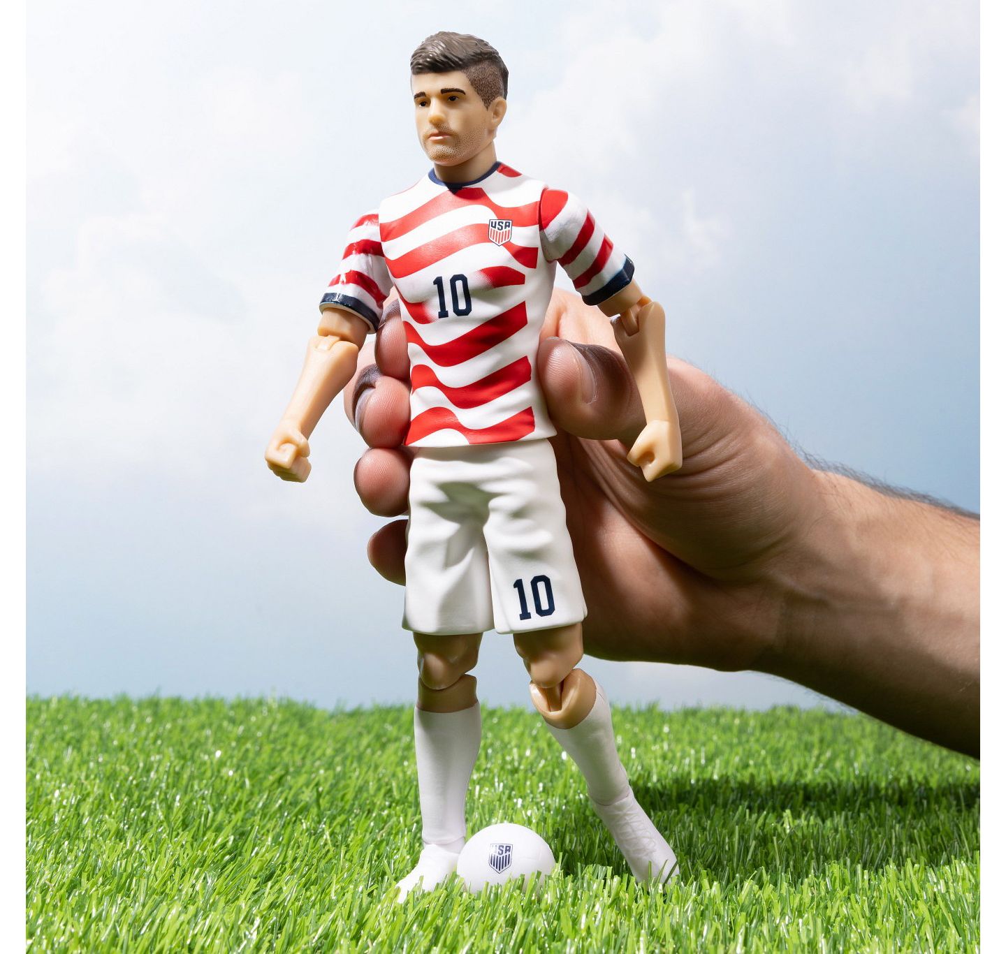 Детская фигурка Banbo Toys Christian Pulisic Usmnt 8" Articulated Collectible Action Figure, 14 Years & Up — фото 2