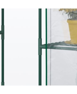 56" x 29" x 77" Small Walk-in house w/3 Tier Shleves,