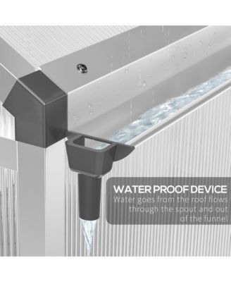 8' x 6' Portable Outdoor Walk-In Garden house w/ Roof Vent