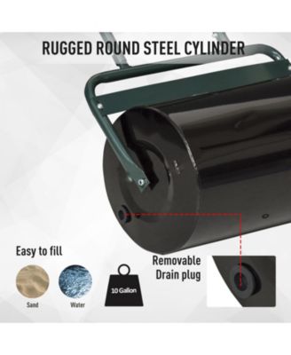 Push/Tow Lawn Roller, Yard Roller for Flattening Sod,