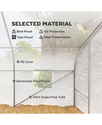 19.5'x10'x7' Outdoor house,Tunnel Walk-in House,