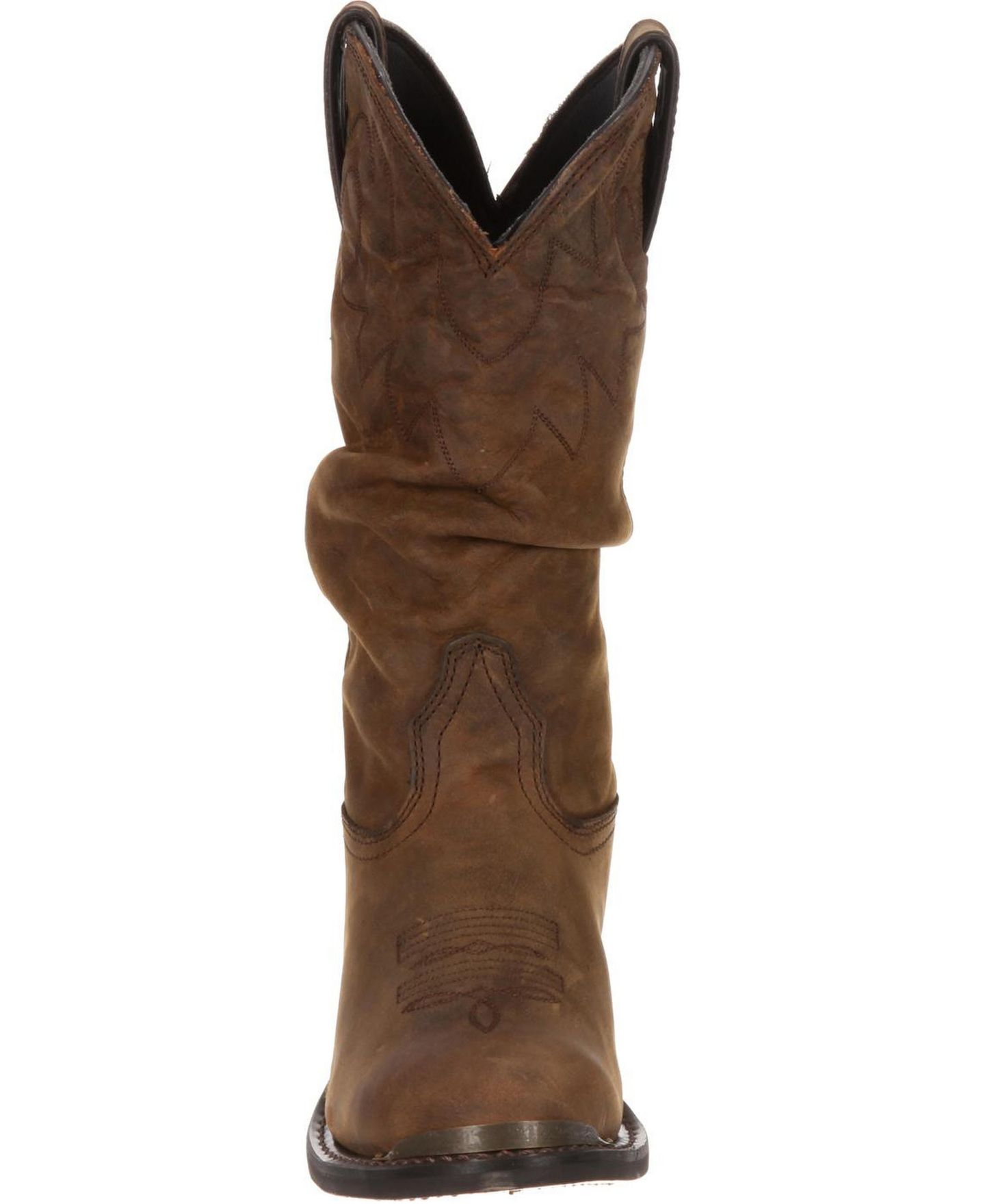 Женские ботинки Durango Distressed Tan Slouch Western Boot, цвет: Рыжевато-коричневый — фото 8