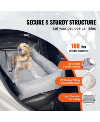 Dog Car Seat Waterproof Booster for up to 100 lbs