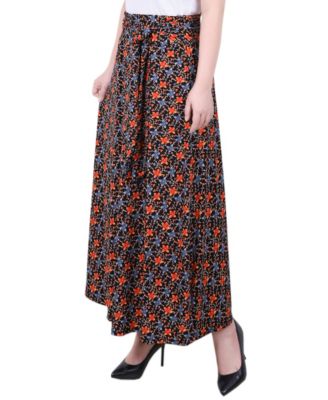 Women's Maxi Skirt With Sash Waist Tie