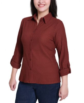 Women's Long-Sleeve Textured Knit Top