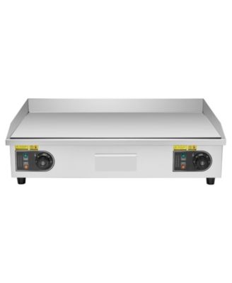 28.5 x 15.7 Inch Commercial Electric Griddle, 4400W Stainless Steel Countertop Flat Top Grill