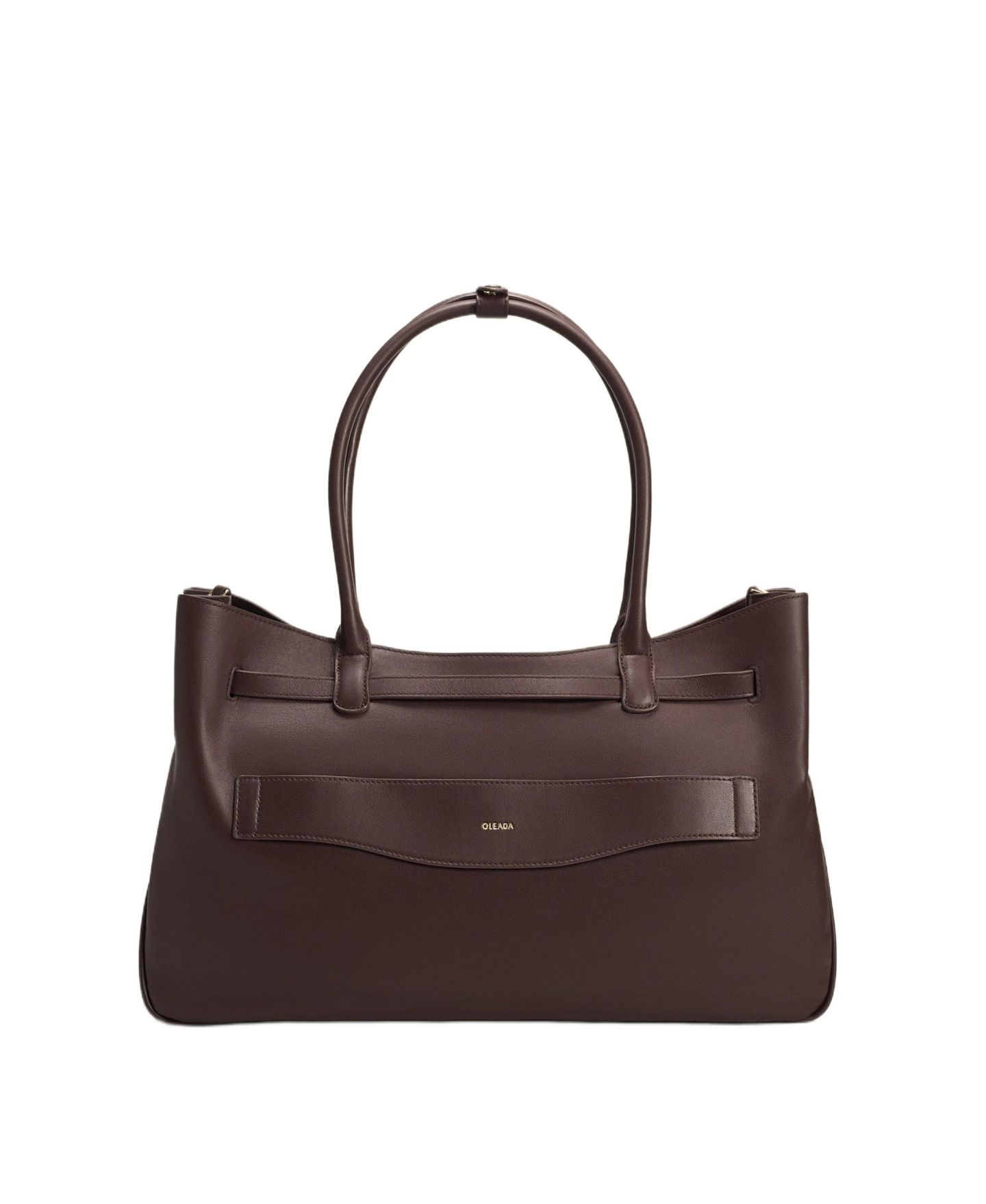 Женская сумка OLEADA Marina Napa Leather Tote, цвет: Шоколадный — фото 2