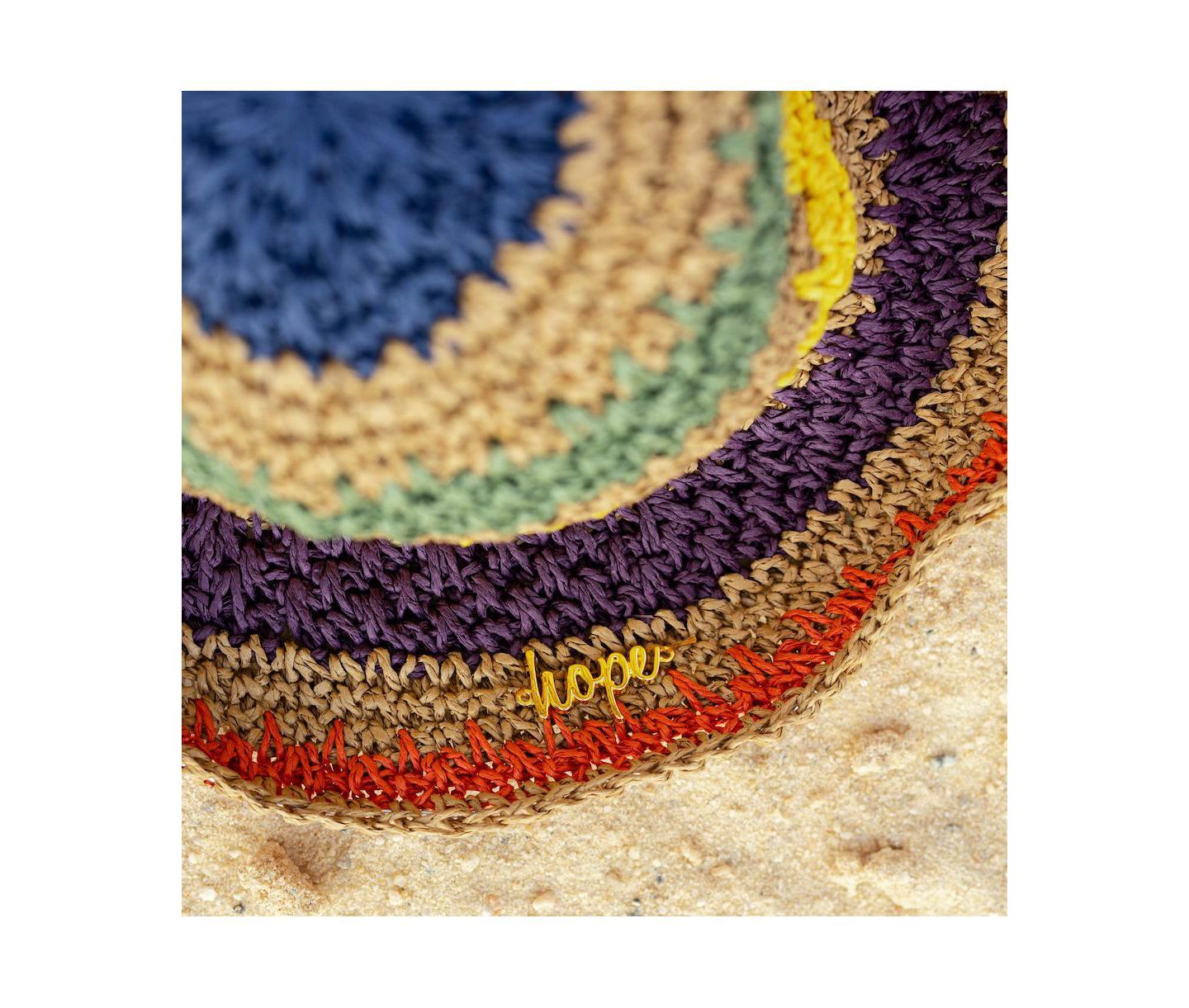 Женская панама Headbands of Hope Raffia Woven Bucket Hat, цвет: Разноцветный — фото 9