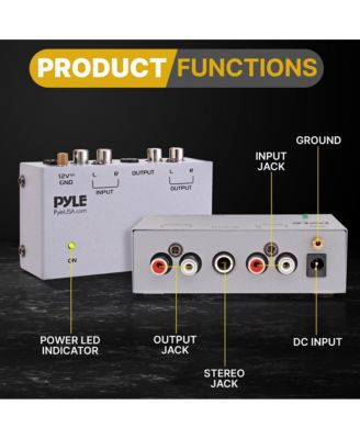 Ultra Compact Phono Turntable Preamp - DC 12V Adapter Included