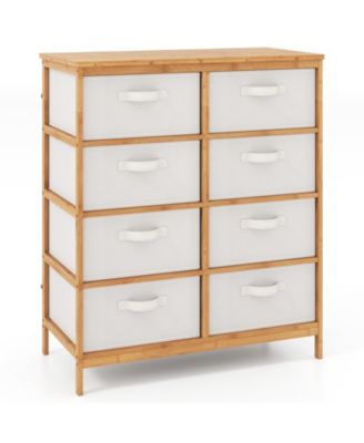 8 Drawers Dresser with Removable Fabric Bins for Bedroom