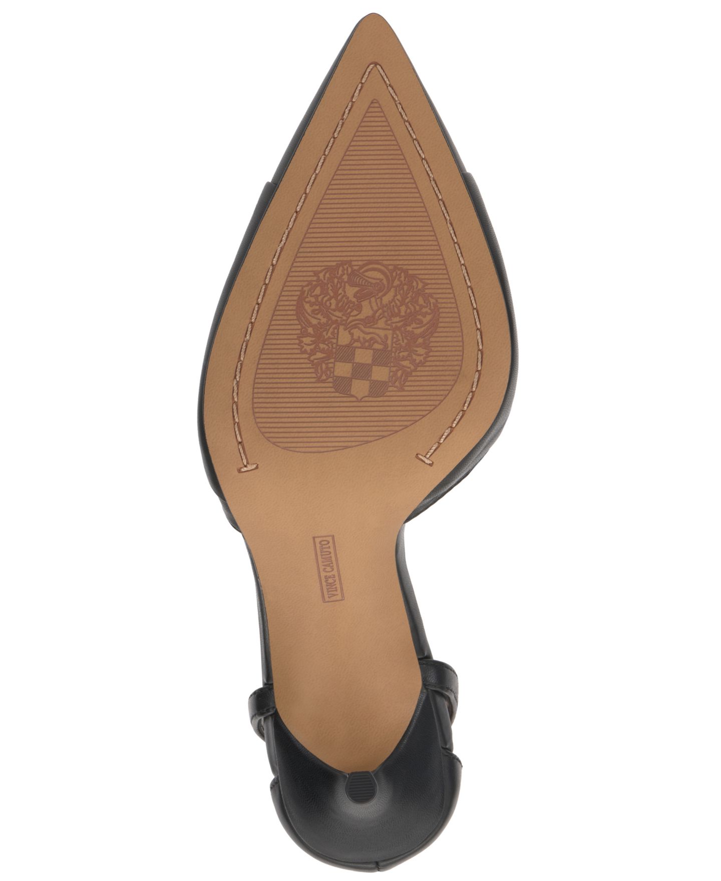 Женские туфли Vince Camuto Mallie Closed Toe Pumps, цвет: Чёрный кожаный — фото 5