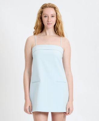 Women's Azra Twill Fold-Over Two-Pocket Strappy Mini Dress