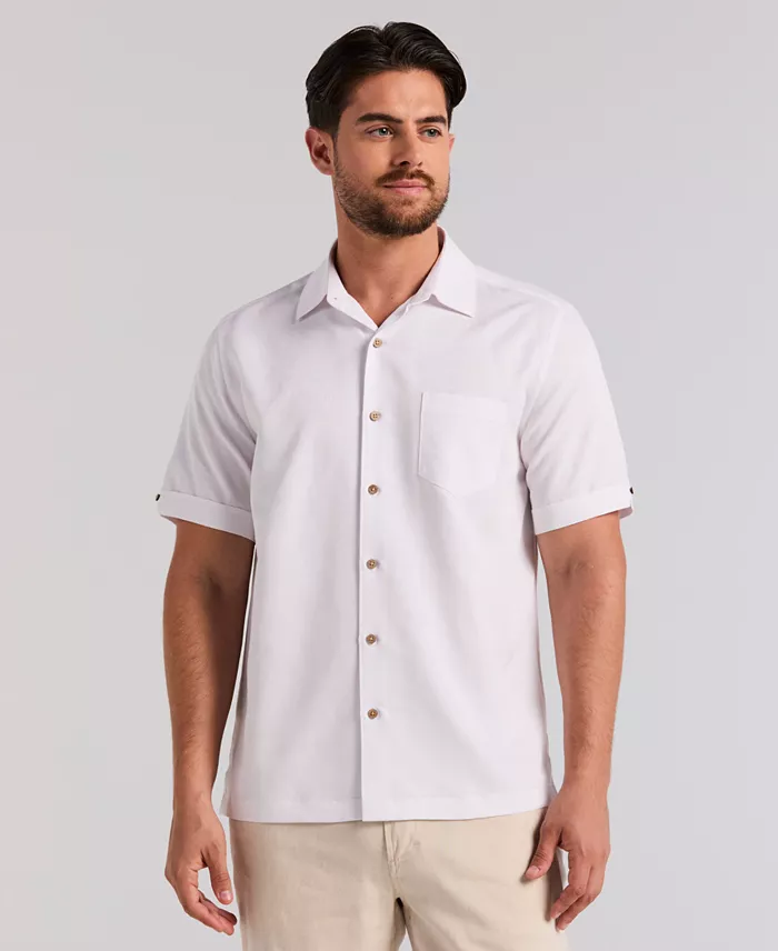 Men's Palm Print Short-Sleeve Button-Down Shirt - thumbnail 6