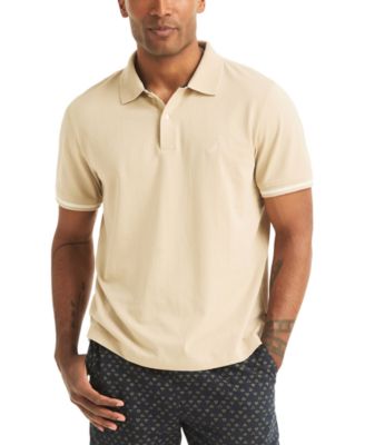 Men's Short-Sleeve Compact Seersucker Polo Shirt