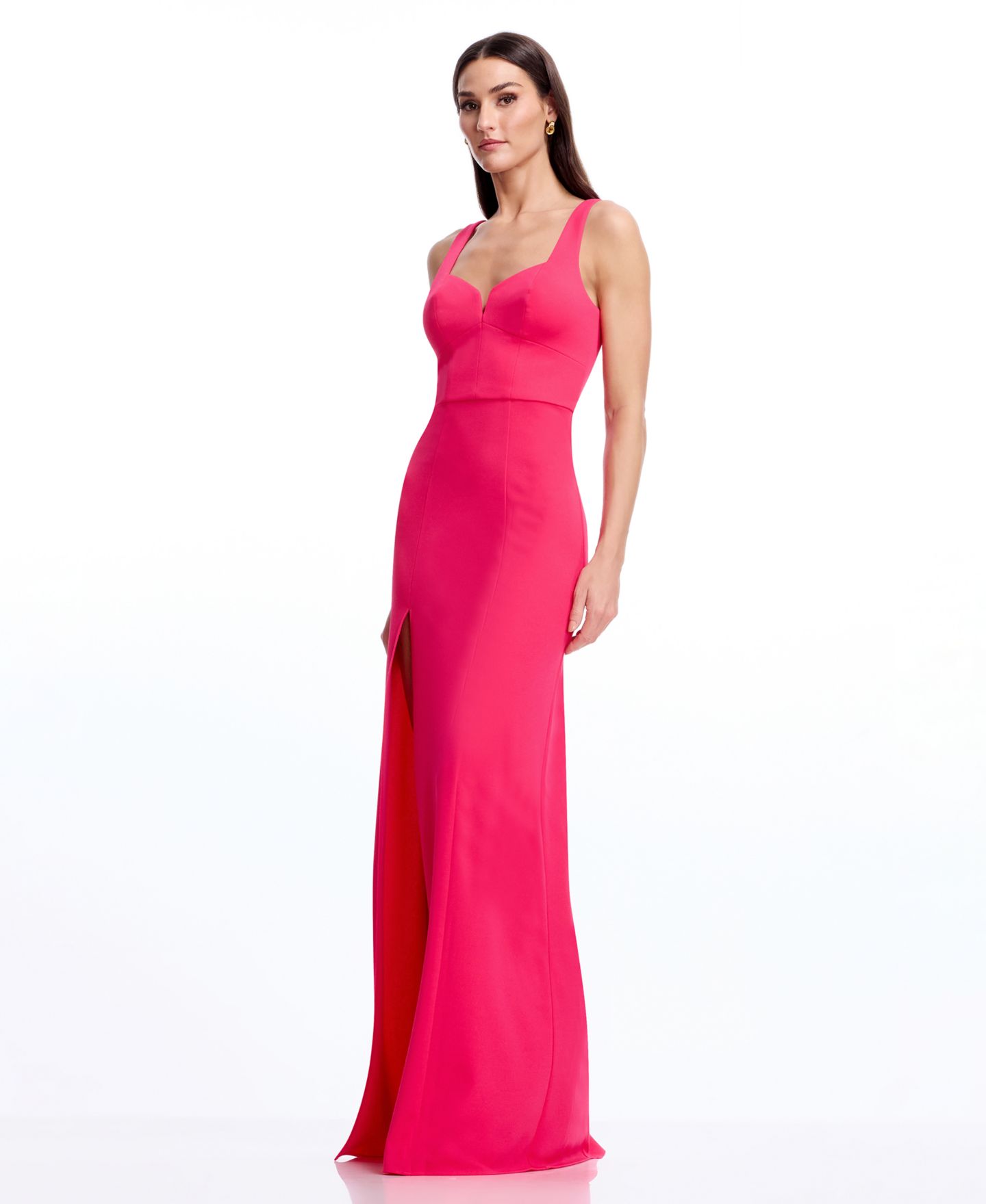 Женские платья Dress the Population Nettie-Sleeveless A-Line Ball Gown, цвет: Begonia — фото 5