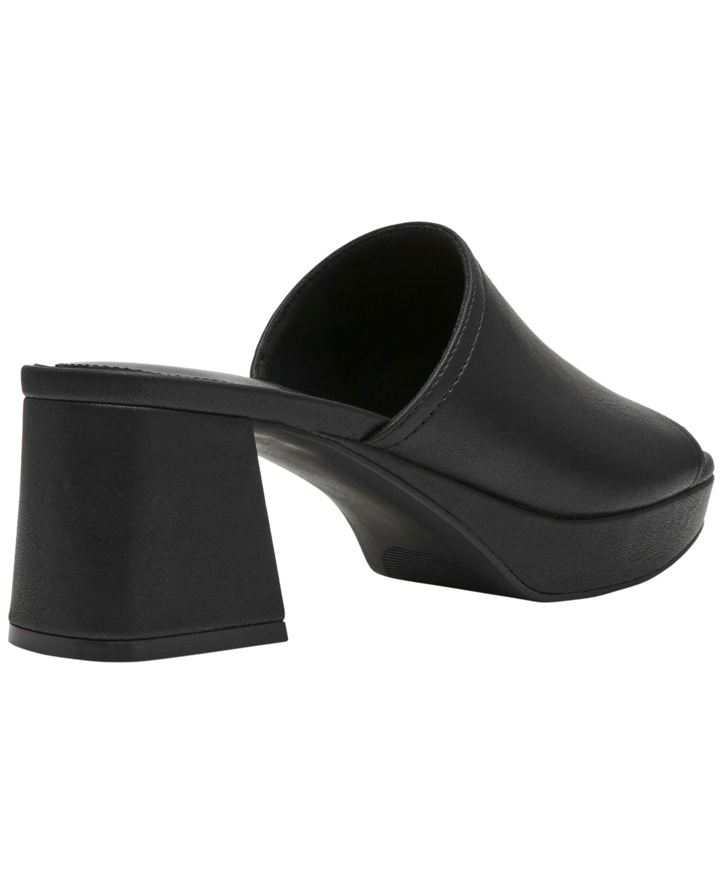 Женские сандалии Anne Klein Primo Block Heel Slip-On, цвет: Чёрный гладкий — фото 7