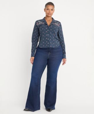 Women's Dolly Joleans Flare Jeans, Regular & Plus Size