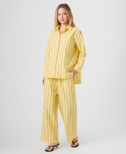 Женские брюки French Connection Striped Drawstring, цвет: Жёлтый разноцветный