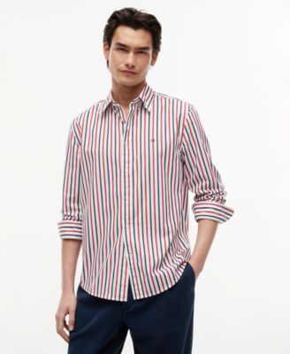 Regular-Fit Men's Flex Poplin Stripe Shirt