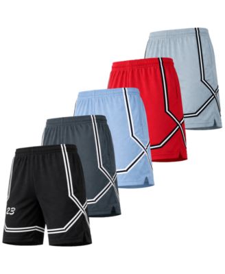 Men's 5-Pack Moisture Wicking Performance Shorts