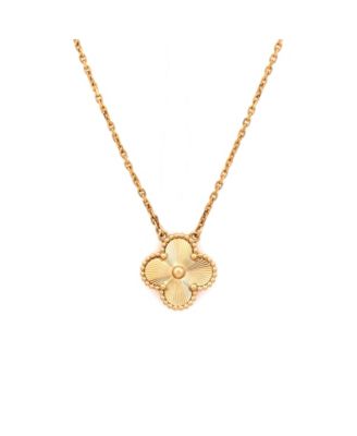 Pre-Owned Van Cleef & Arpels Vintage Alhambra Pendant Necklace - 18k yellow gold